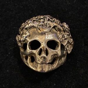 Silver Tone Skeleton Ring